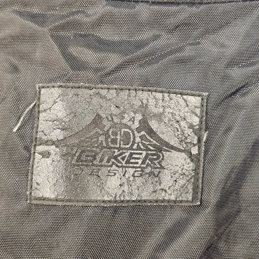 Biker Design‎ Water Resistant Motorcycle Jacket Men's L Black Orange Reflective